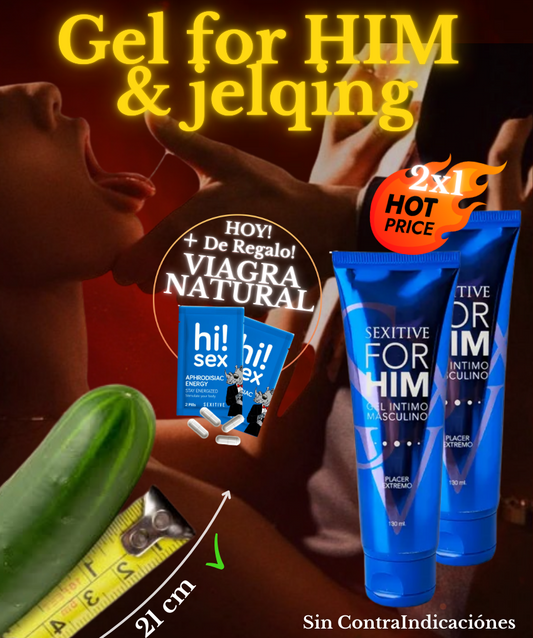 Gel for HIM  & jelqing / Potenciador y Agrandador